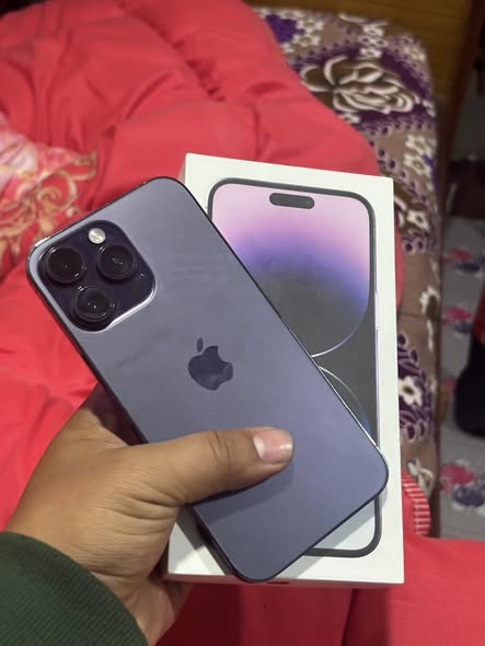 Iphone 14 pro max 128gb non open set single scratch pani xaina 81 battery health sell and exchange with samsung s25 ultra