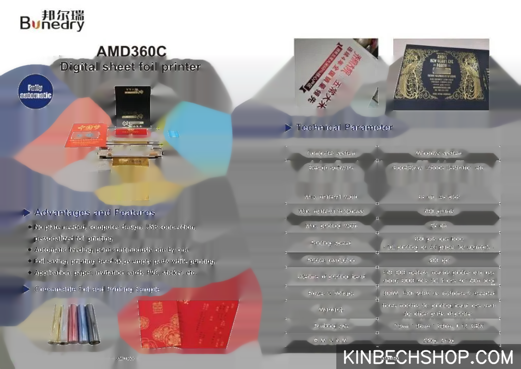 Digital Foil printing Machine for paper