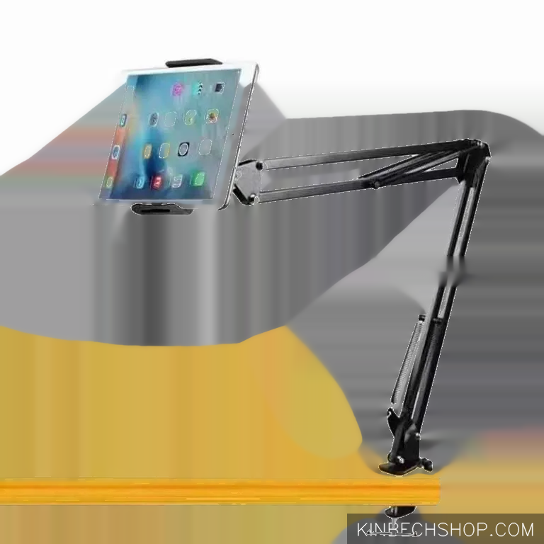360 Rotation Metal Long Arm Phone Tablet Holder