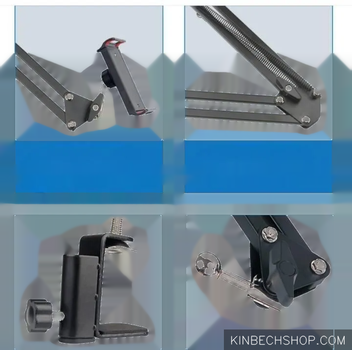 360 Rotation Metal Long Arm Phone Tablet Holder