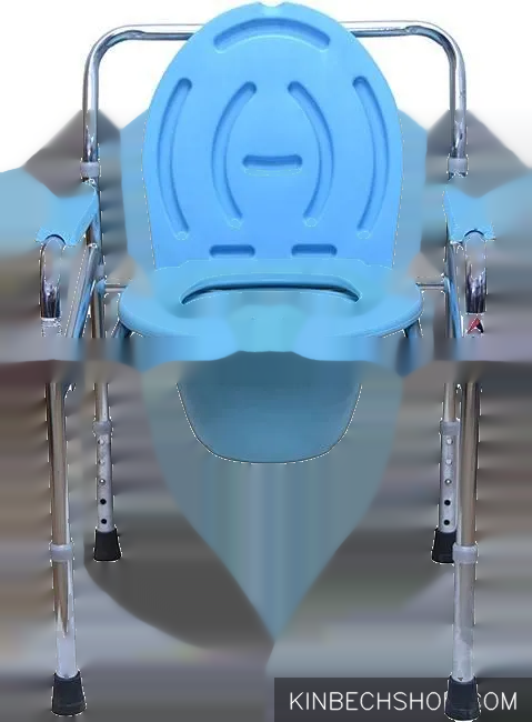 Height Adjustable Commode Chair(Chrome)